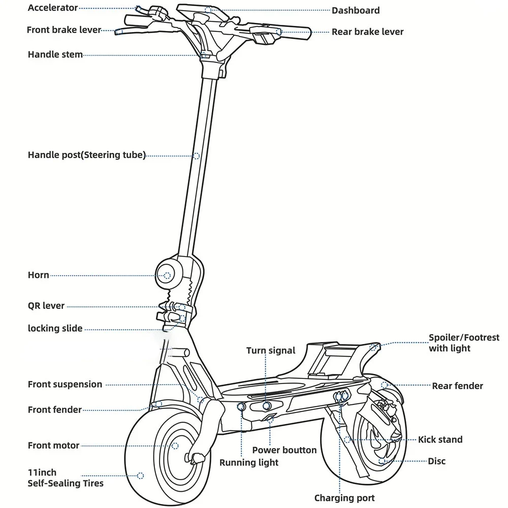 Dualtron Thunder 2 NEW Diagram Dualtron Thunder 2 NEW Diagram