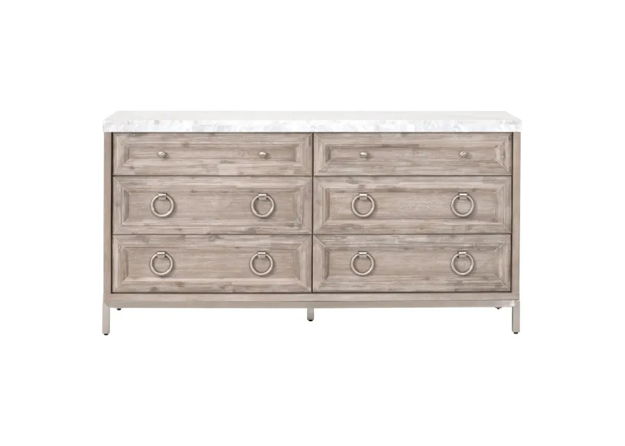 Azure Carrera 6-Drawer Double Dresser